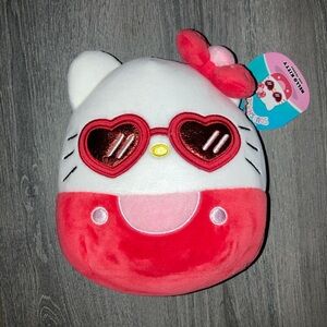 Hello Kitty Heart Sunglasses Plush - Red and Pink